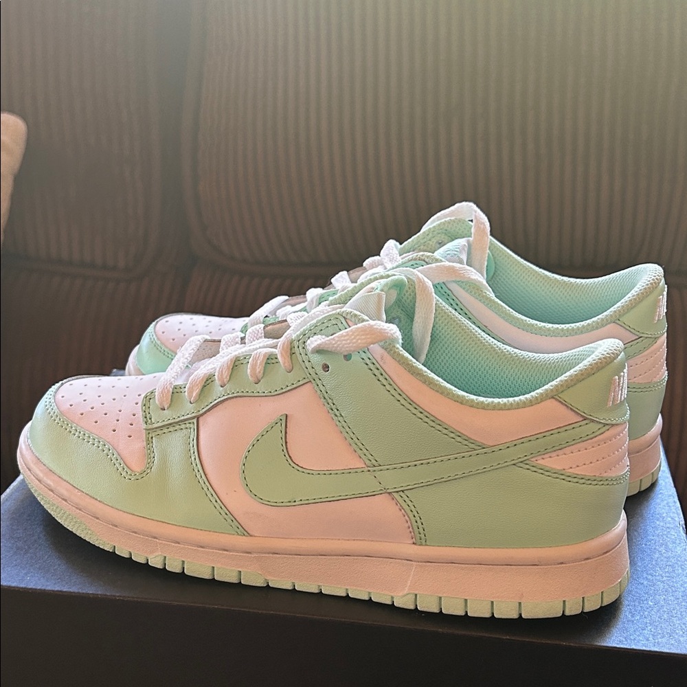 🧚🏻🍦Nike Dunk Low sneakers in mint colorway.